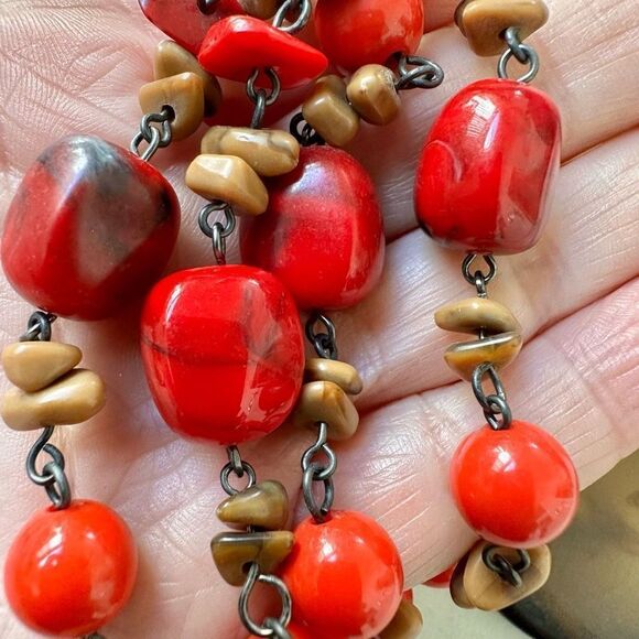 Lane Bryant beaded pendant necklace - Picture 3 of 7